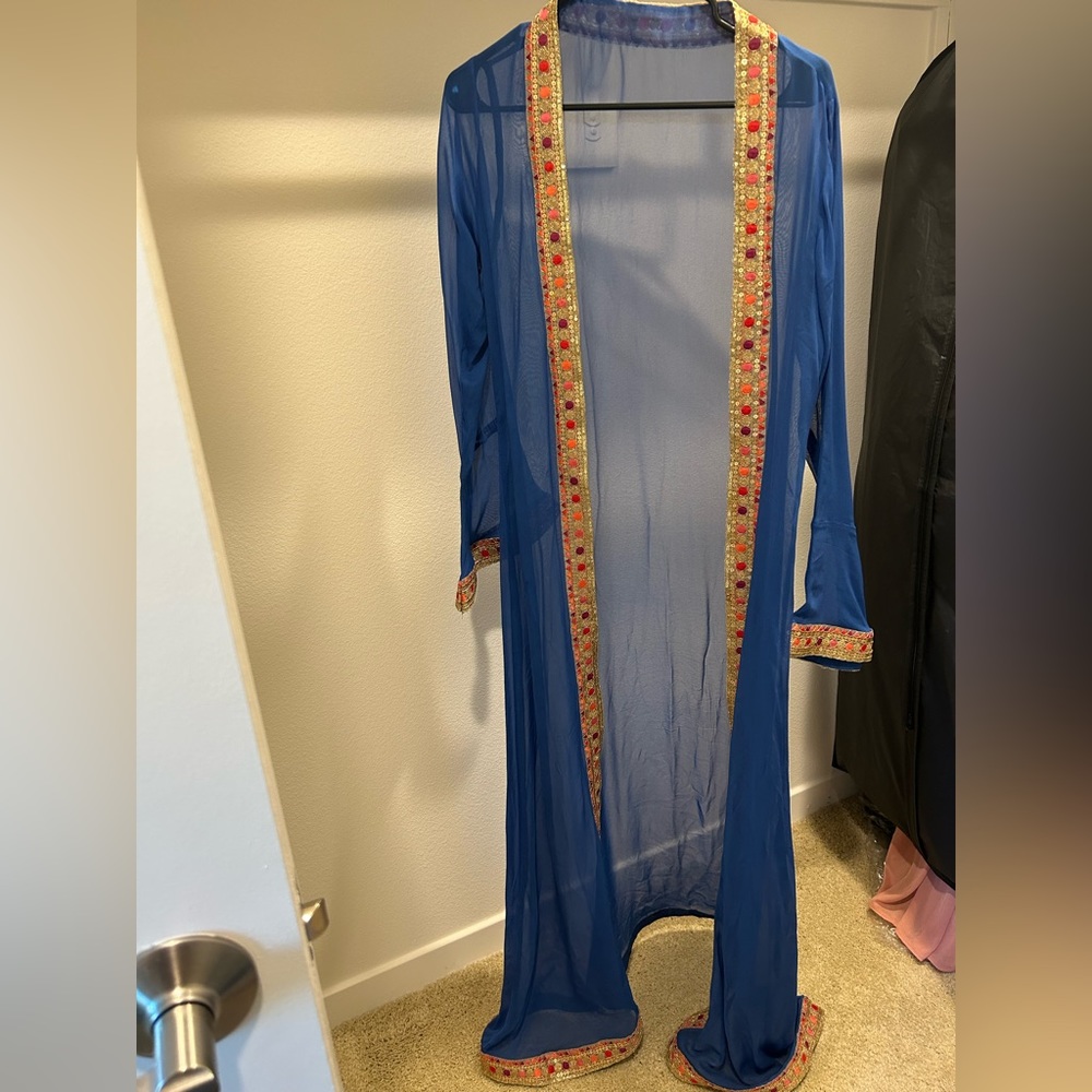 Blue duster